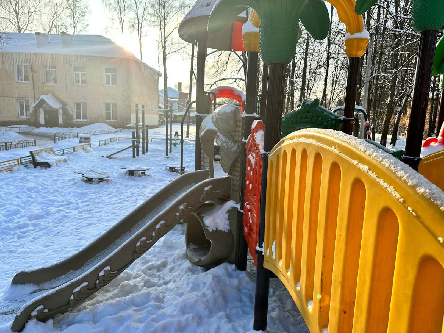 детская игровая площадка, уборка общественных территорий, наро-фоминск,