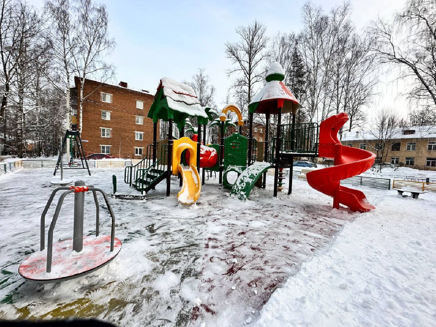 детская игровая площадка, уборка общественных территорий, наро-фоминск,