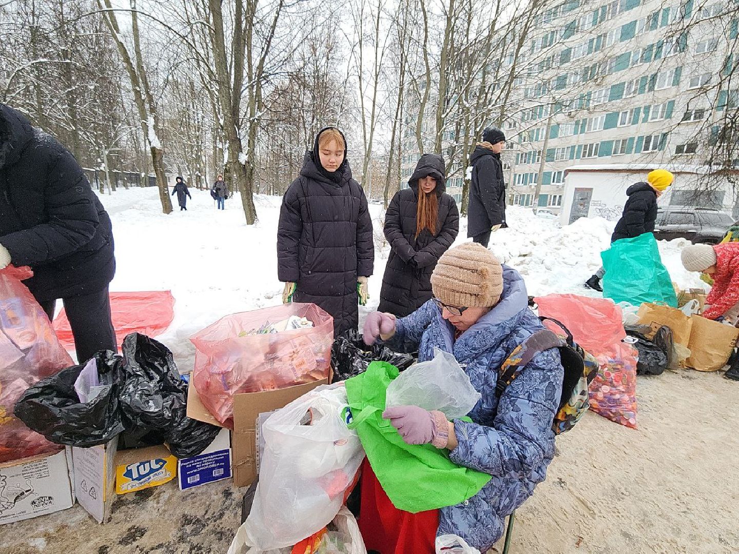 экология, акция, раздельный сбор мусора, видное,