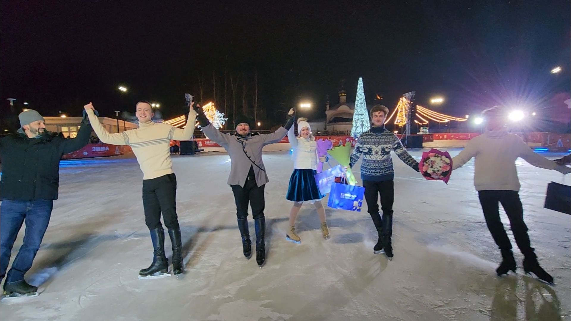 подольск, парк, фигуристы,