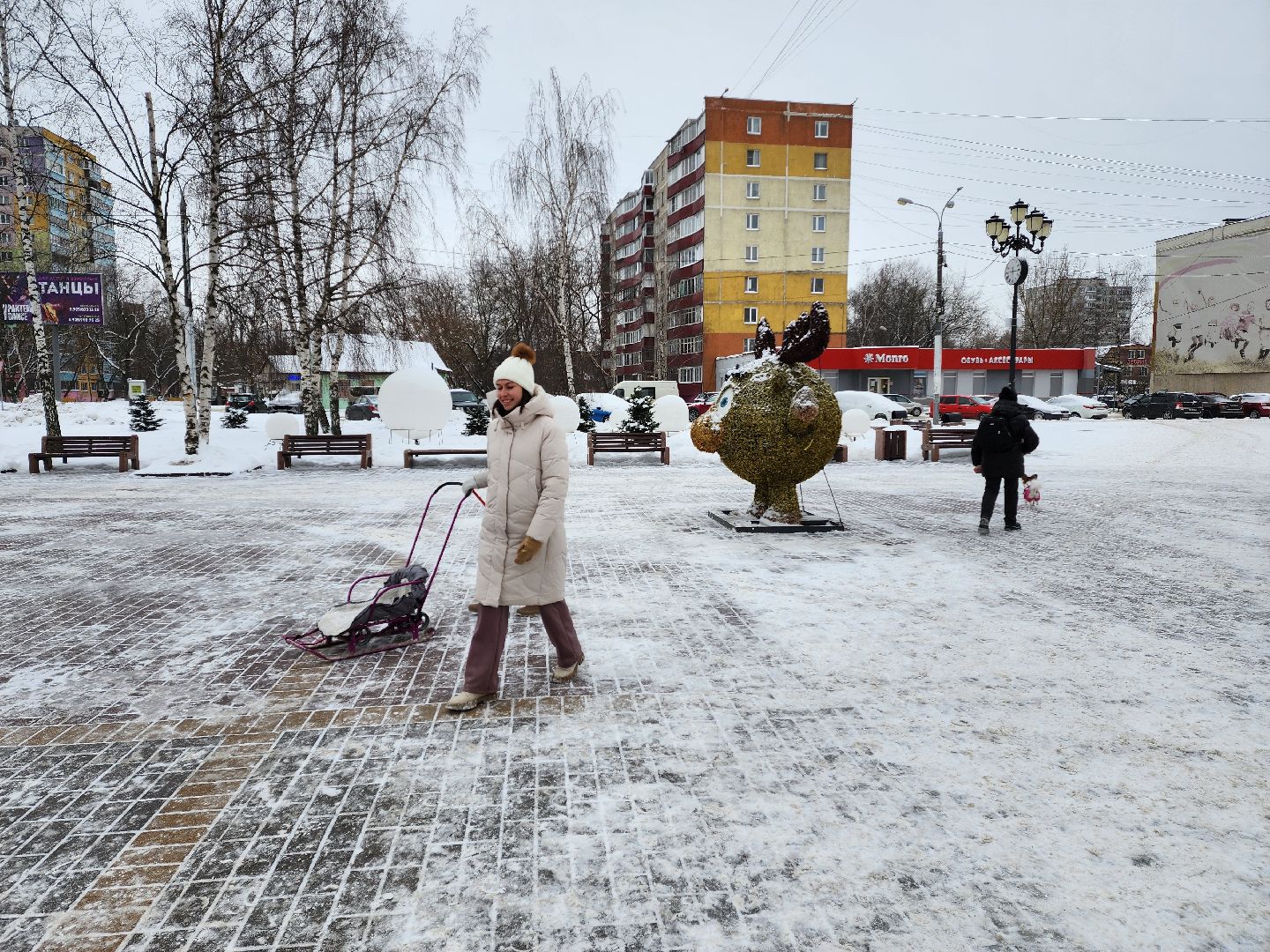 раменское, благоустройство, Площадь молодежи, Смешарики,