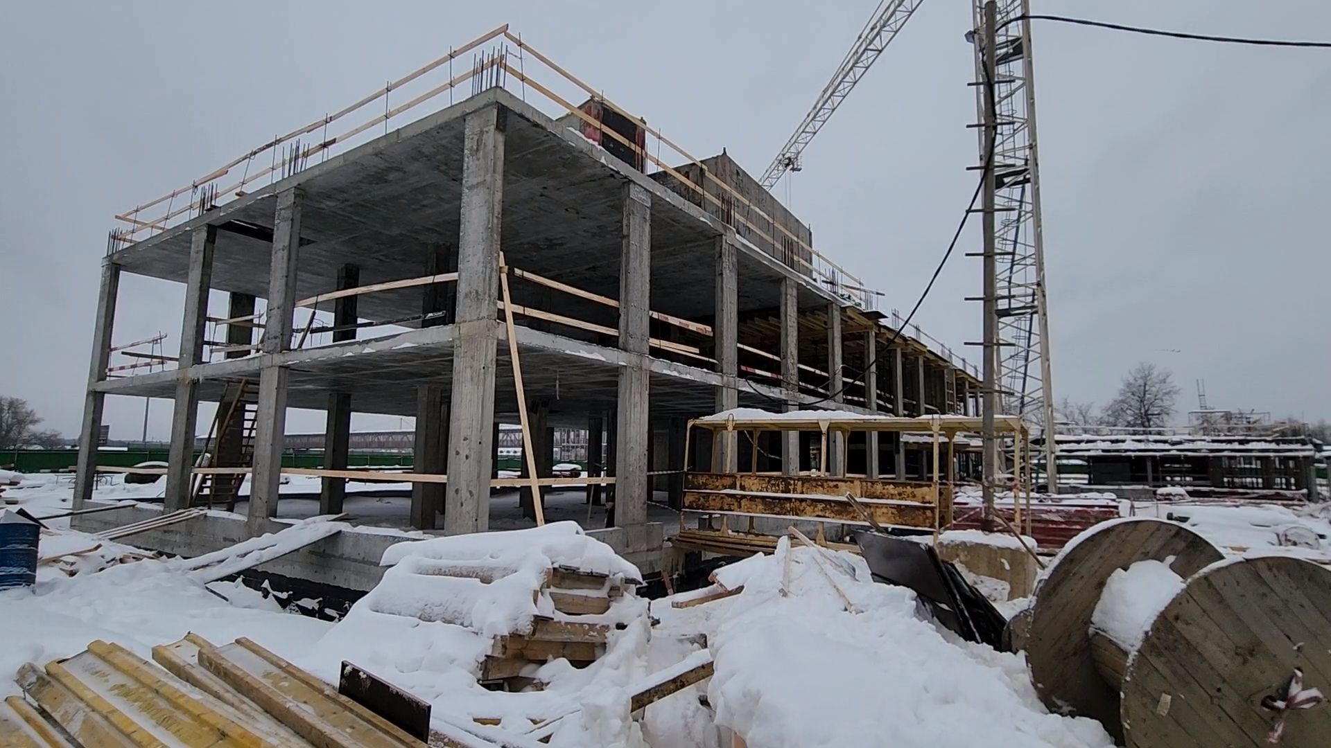 Одинцово, строители, поликлиника, строительство, медицина,