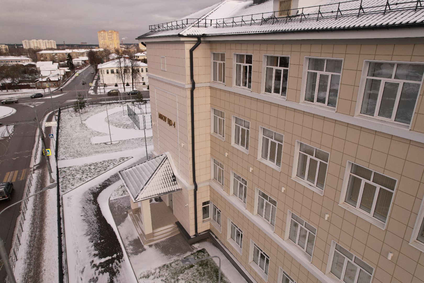 видео с коптера, школа, богородский,