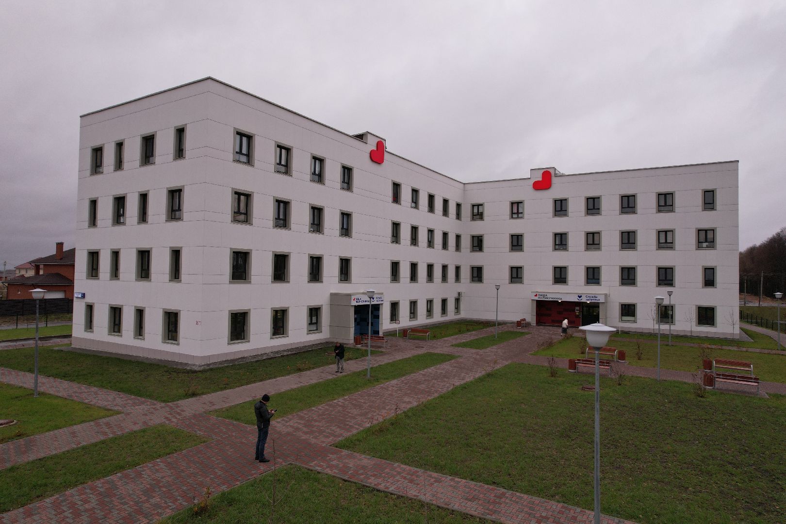 подлипки, коломна, видео с коптера, поликлиника,