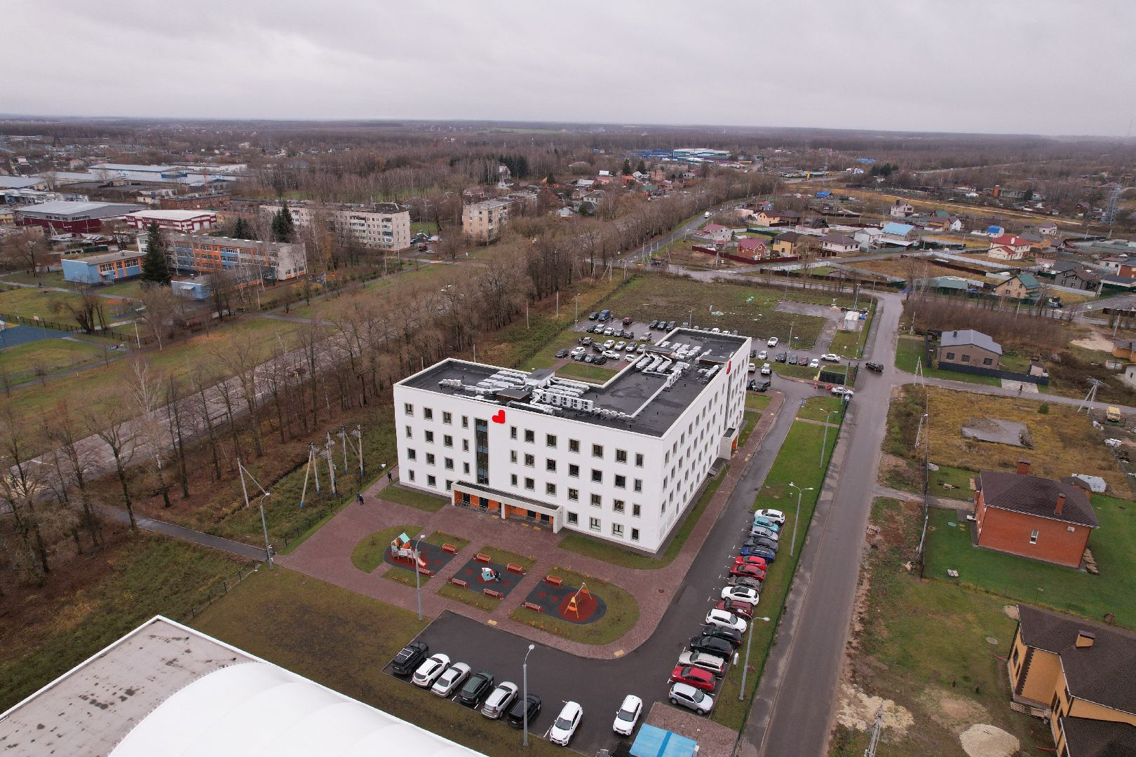 подлипки, коломна, видео с коптера, поликлиника,