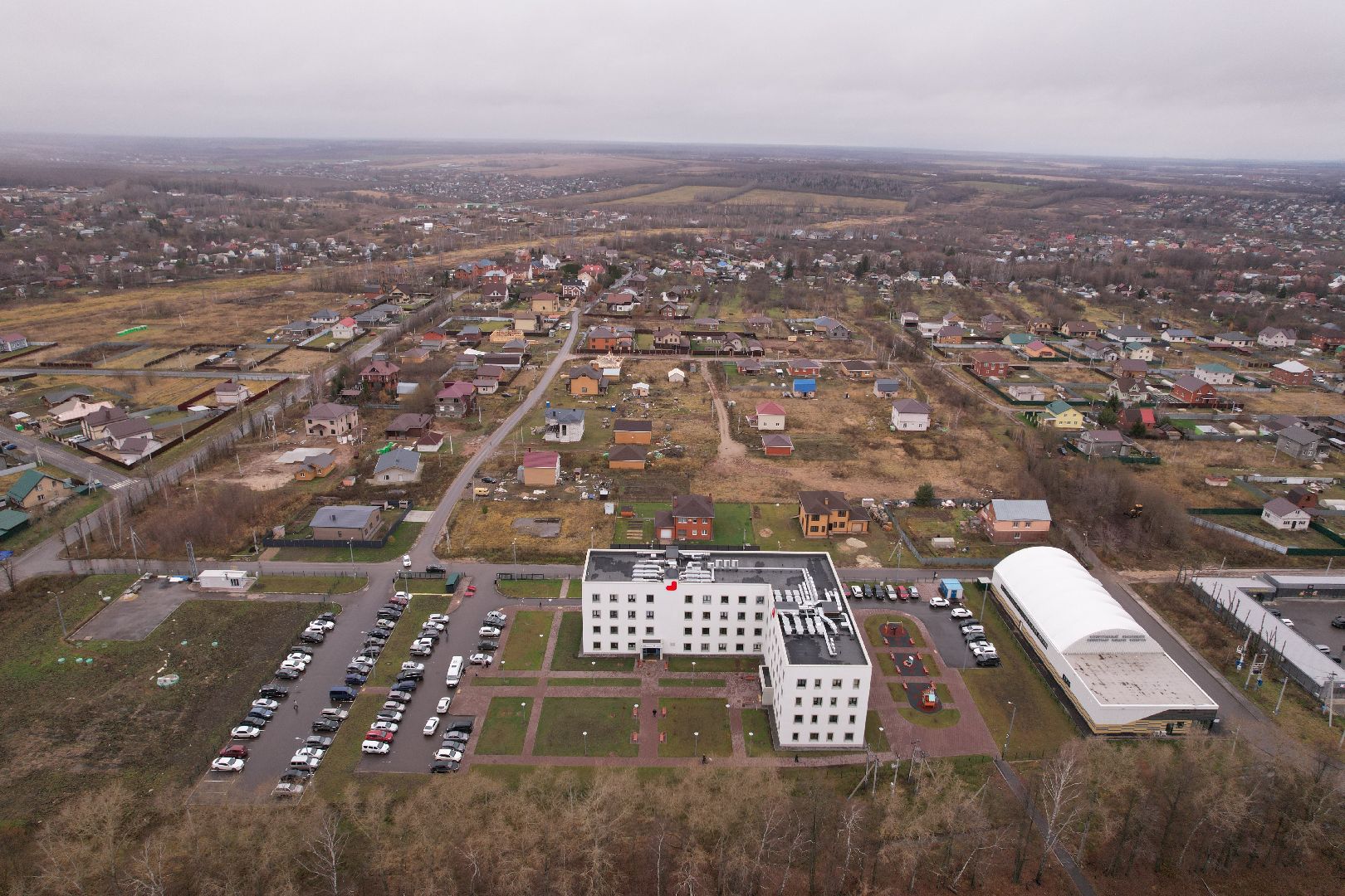 подлипки, коломна, видео с коптера, поликлиника,