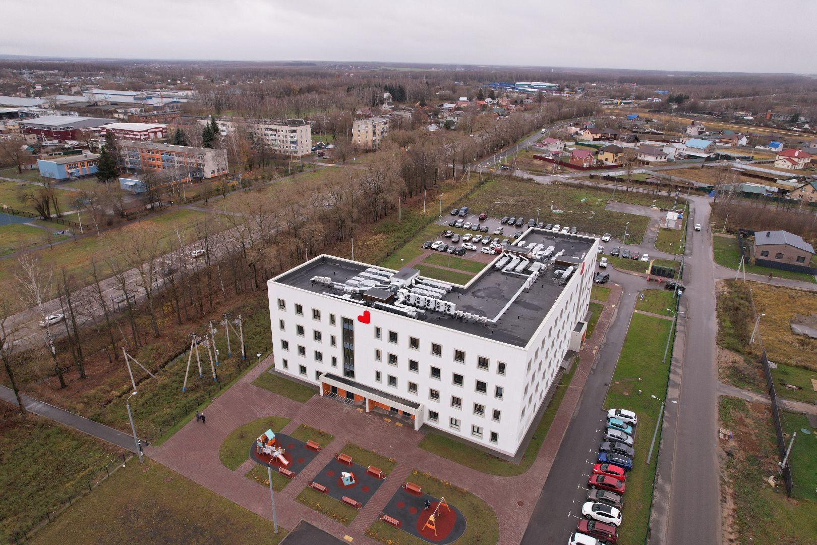 подлипки, коломна, видео с коптера, поликлиника,