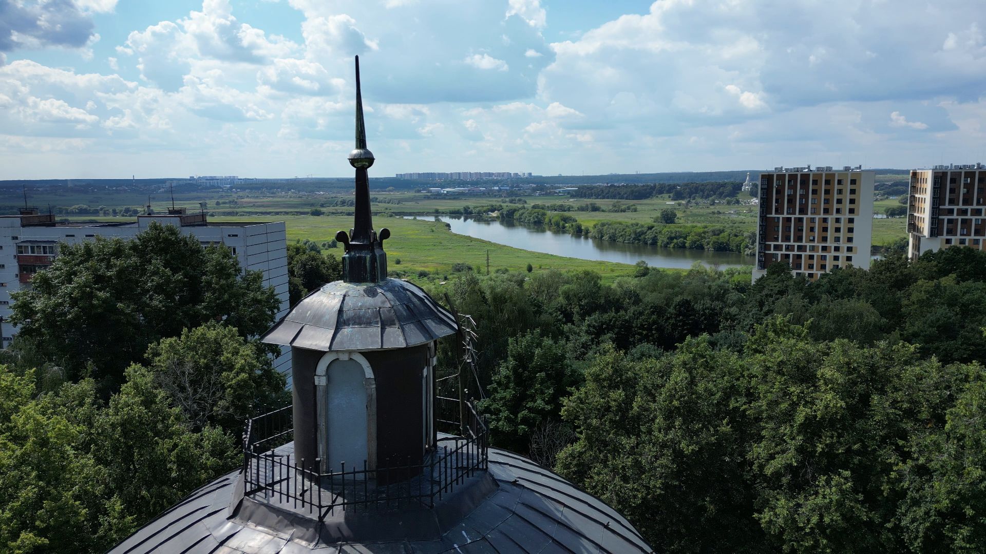 петровское, лыткарино, видео с коптера,