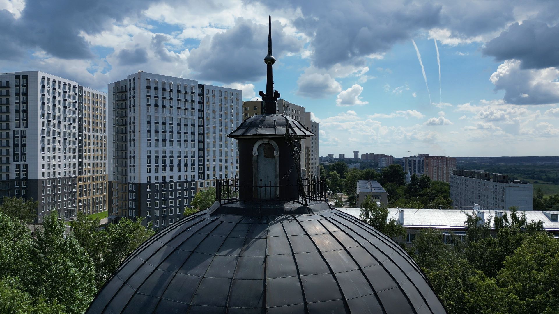 петровское, лыткарино, видео с коптера,