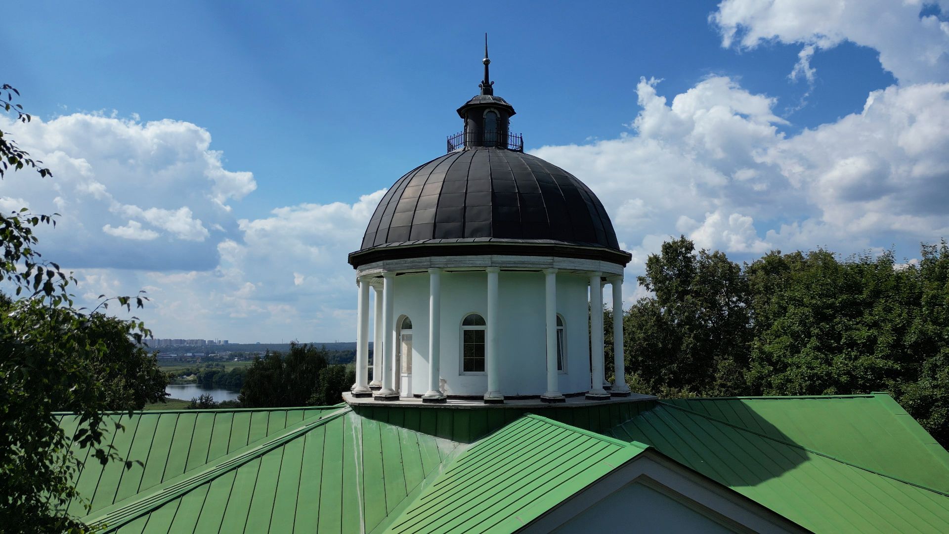 петровское, лыткарино, видео с коптера,