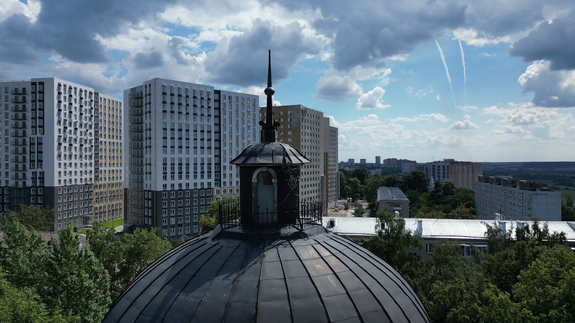 петровское, лыткарино, видео с коптера,