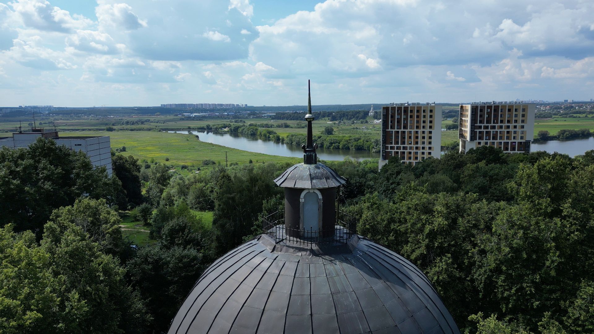 петровское, лыткарино, видео с коптера,