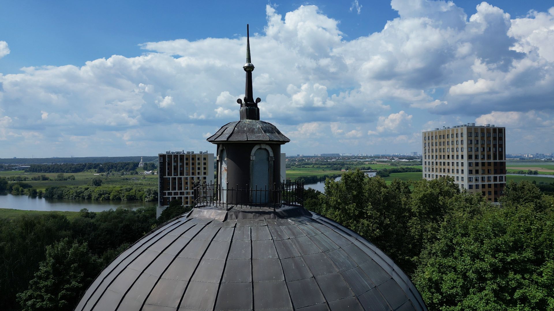 петровское, лыткарино, видео с коптера,