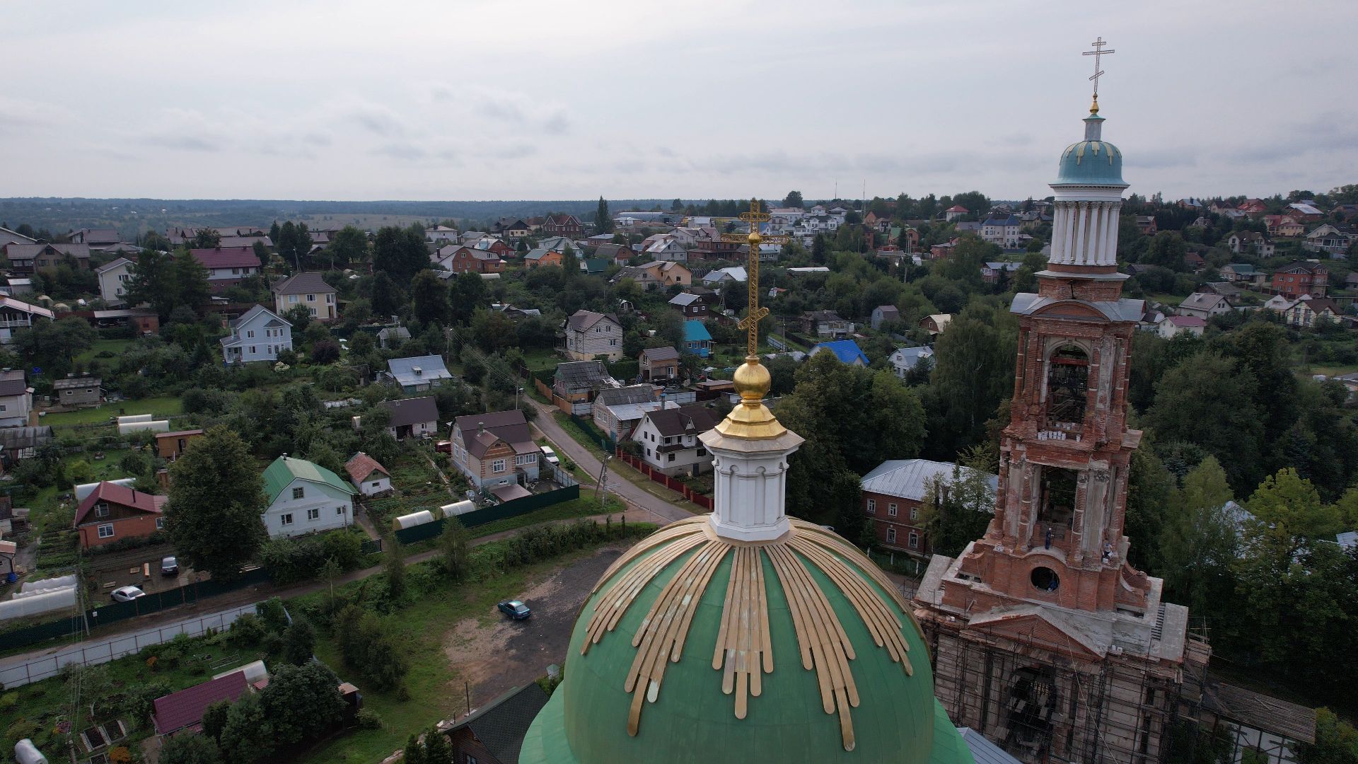 яхрома, видео с коптера, собор,
