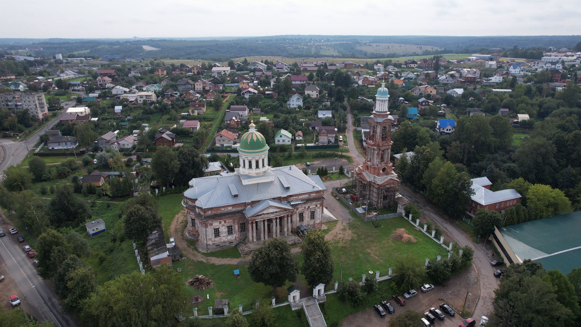 яхрома, видео с коптера, собор,