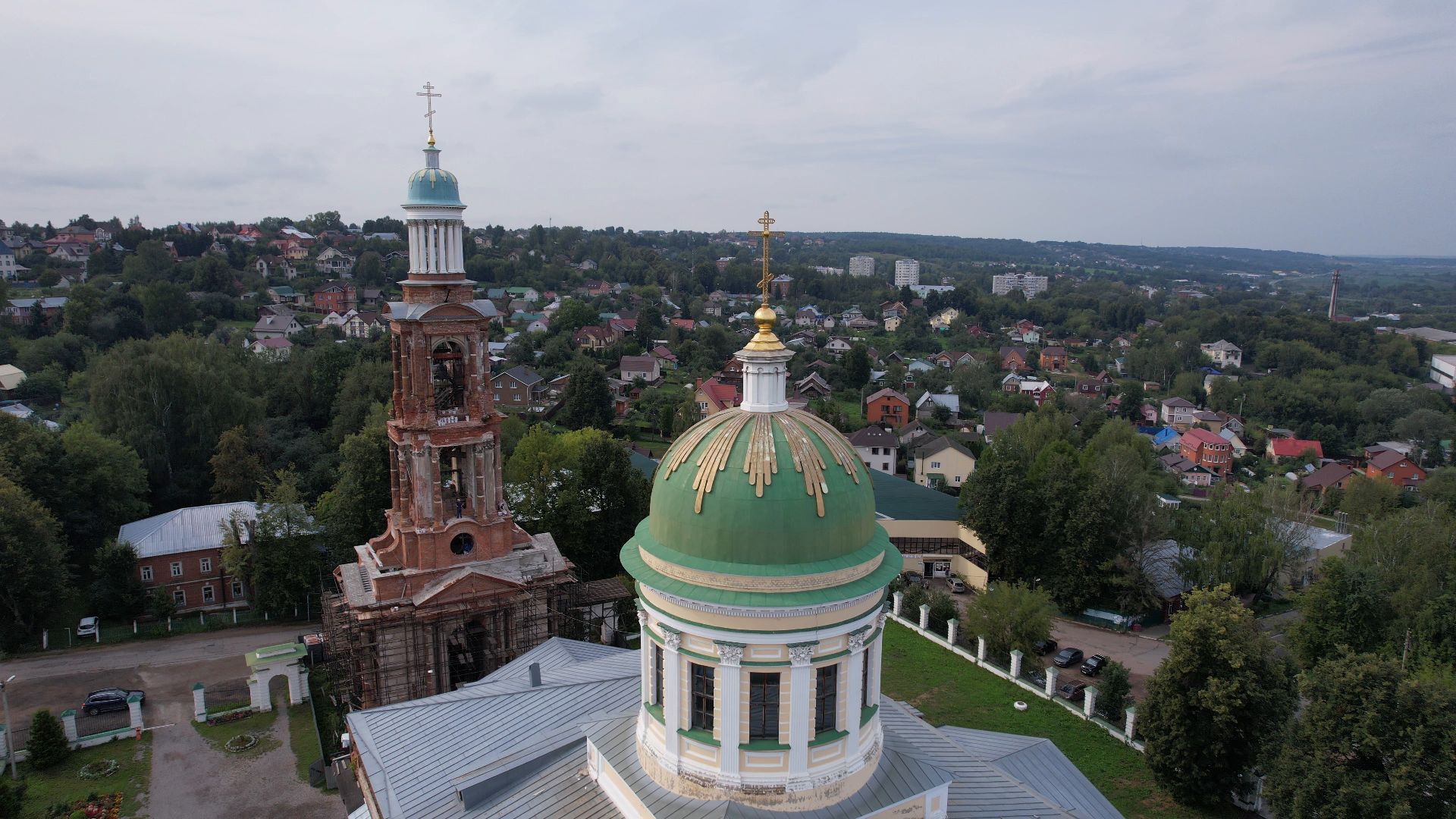 яхрома, видео с коптера, собор,