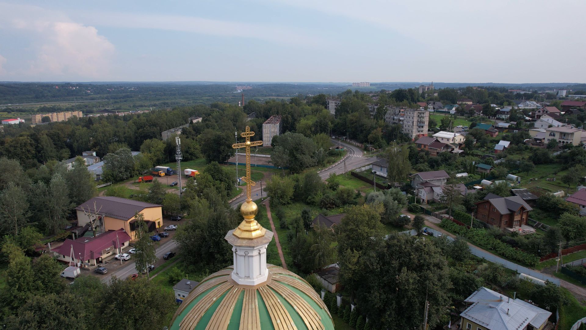 яхрома, видео с коптера, собор,