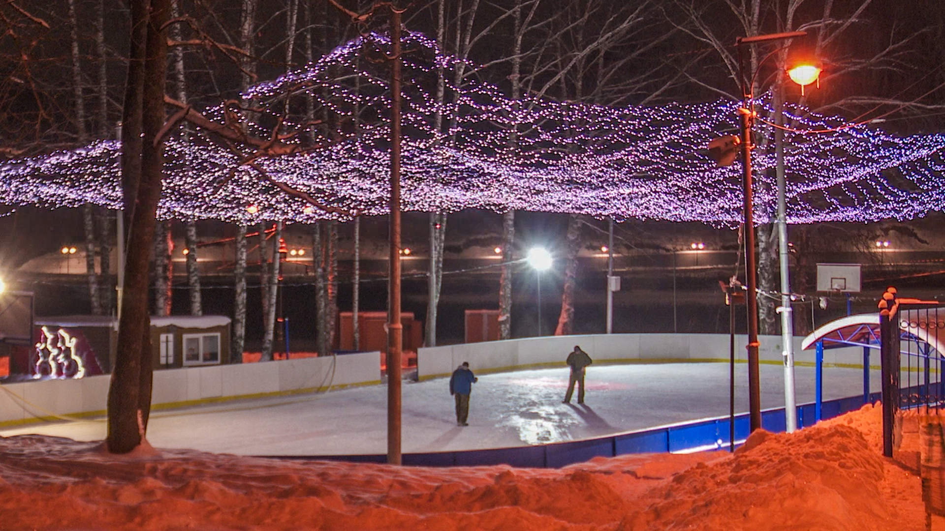 Клин, общество, каток, новый год, зима,