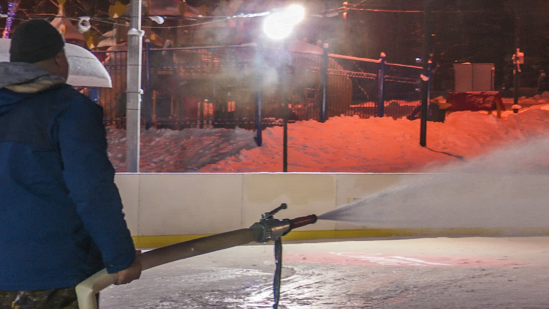 Клин, общество, каток, новый год, зима,