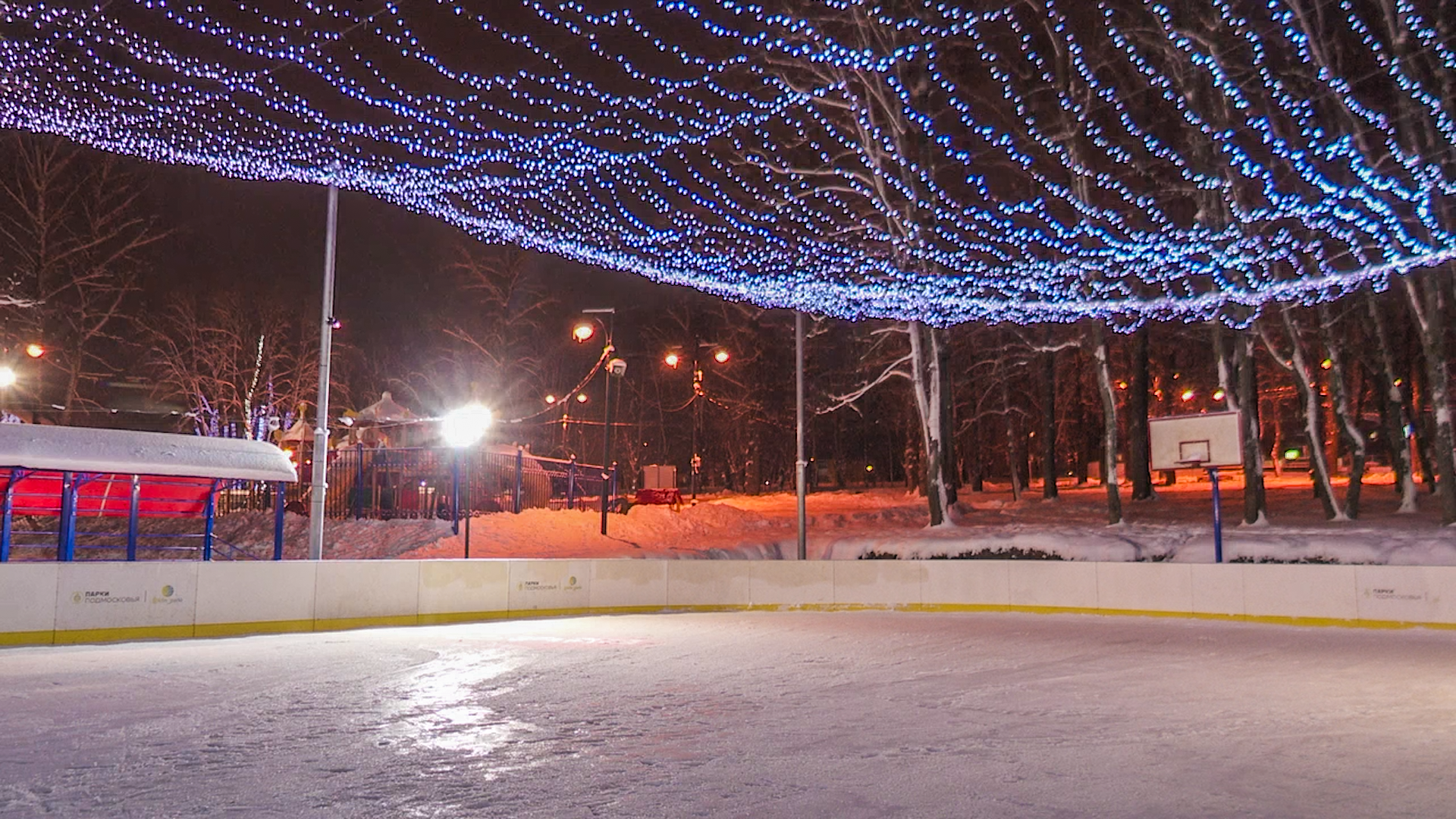 Клин, общество, каток, новый год, зима,