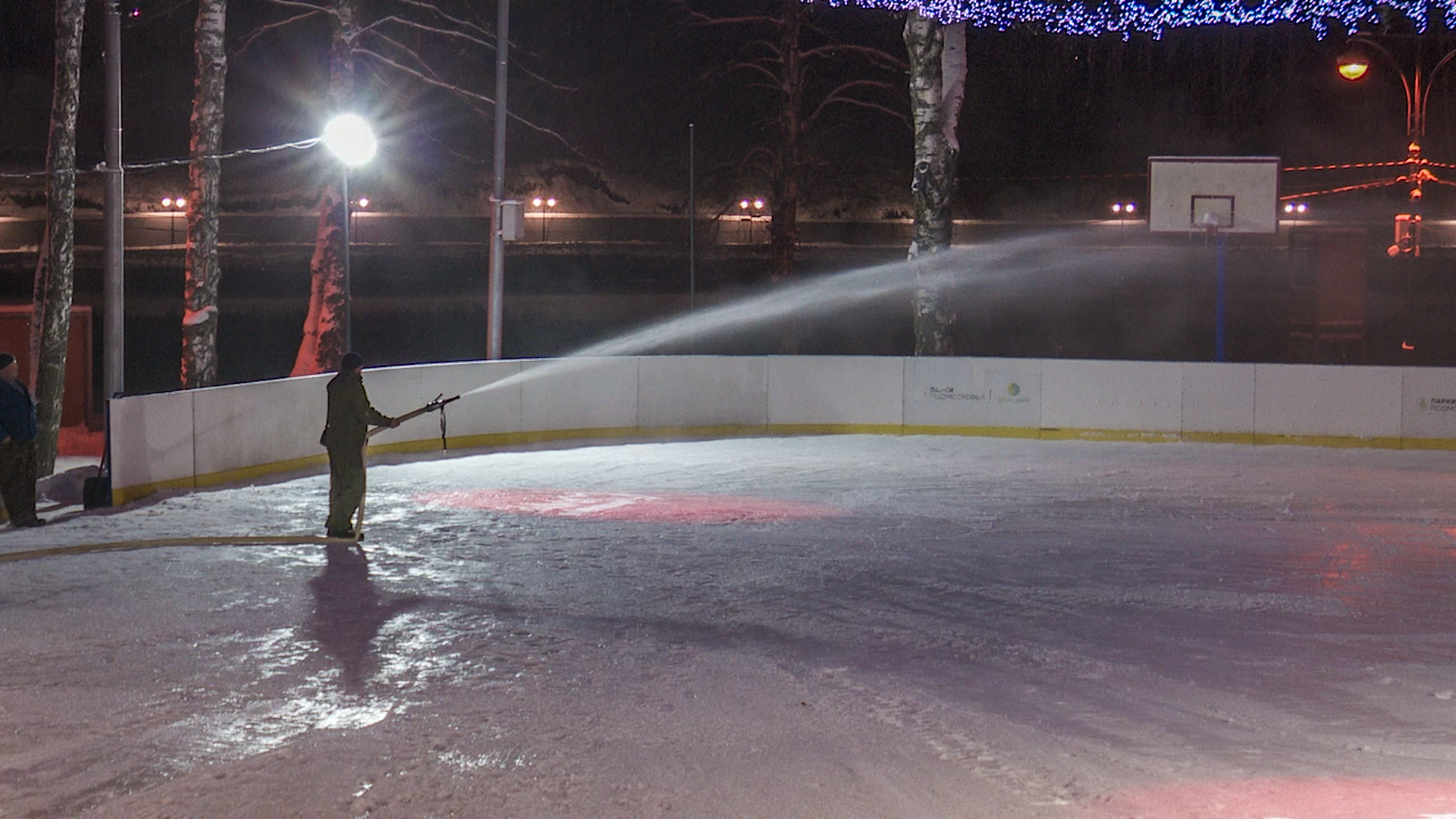 Клин, общество, каток, новый год, зима,
