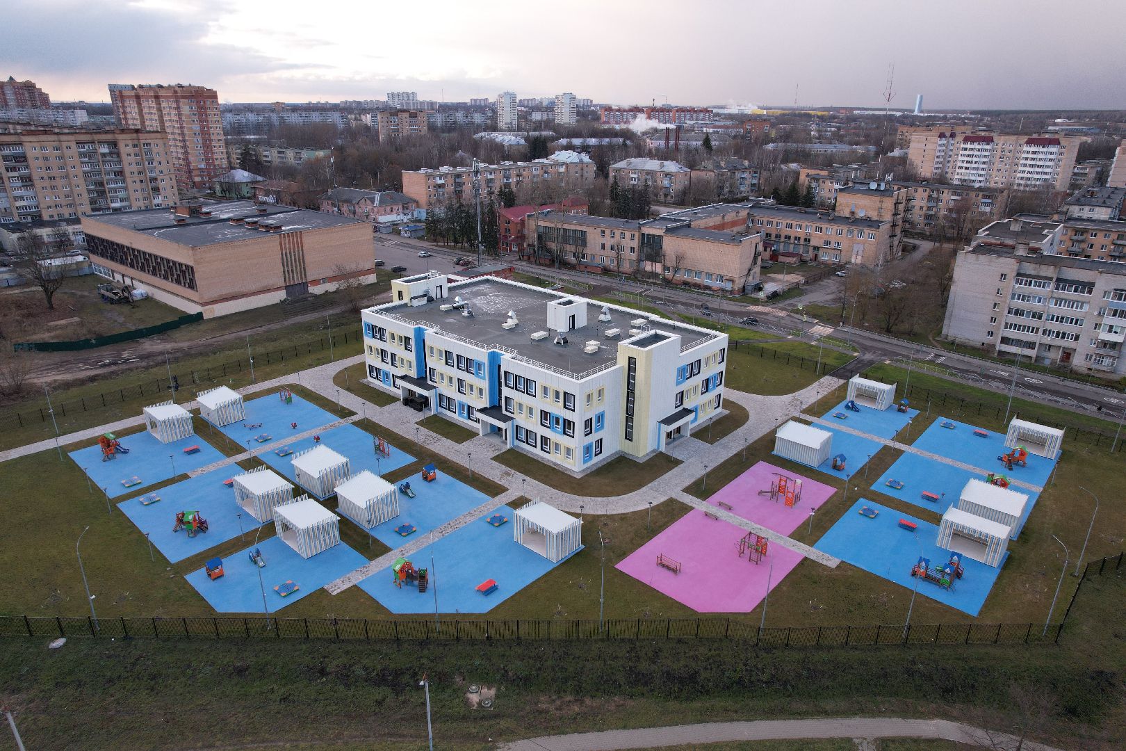 видео с коптера, сад, серпухов,