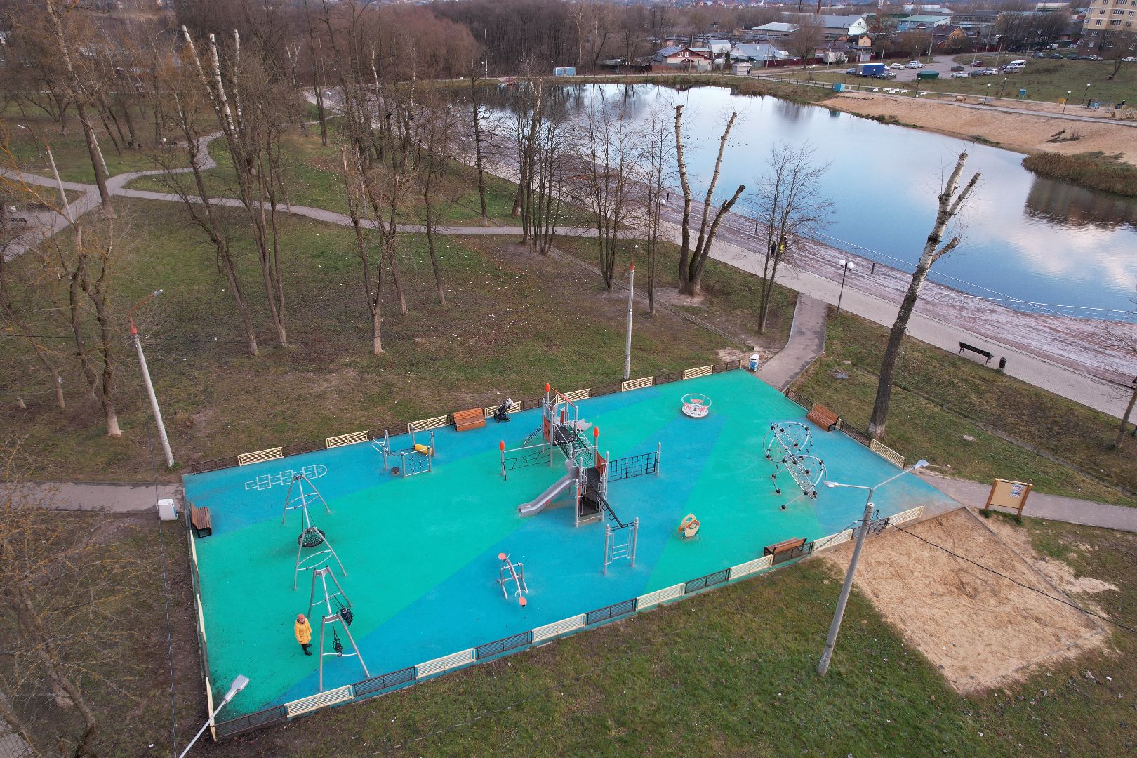 видео с коптера, сад, серпухов,