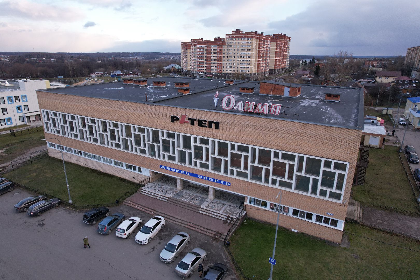 видео с коптера, сад, серпухов,