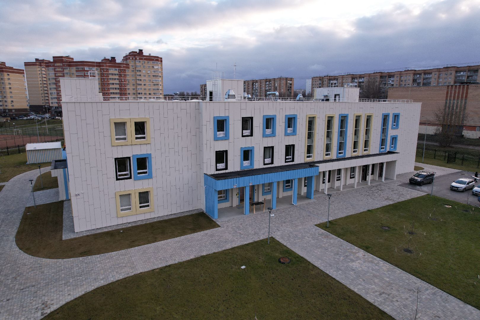 видео с коптера, сад, серпухов,