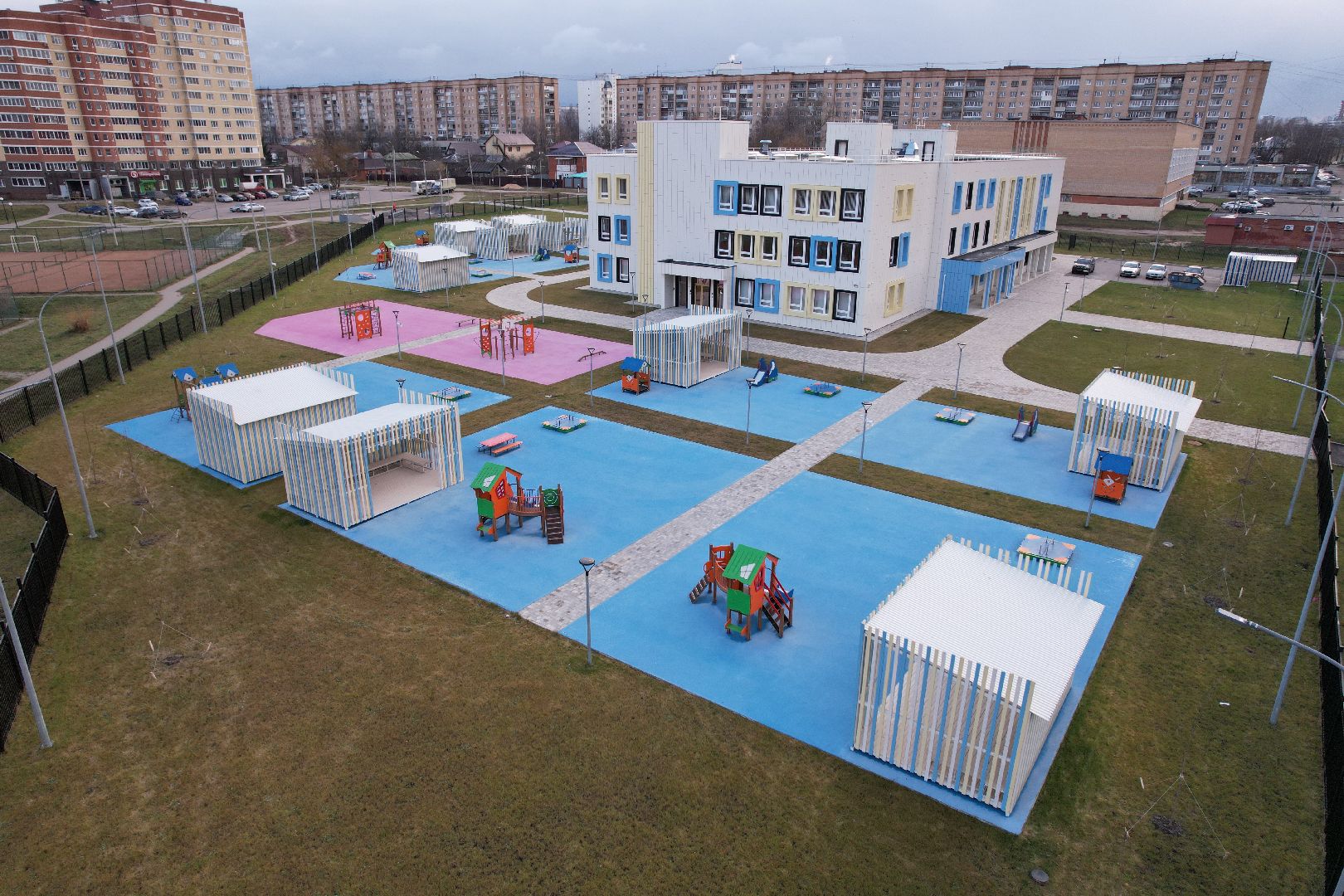 видео с коптера, сад, серпухов,