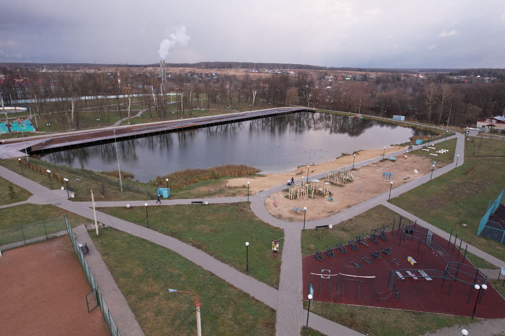 видео с коптера, сад, серпухов,