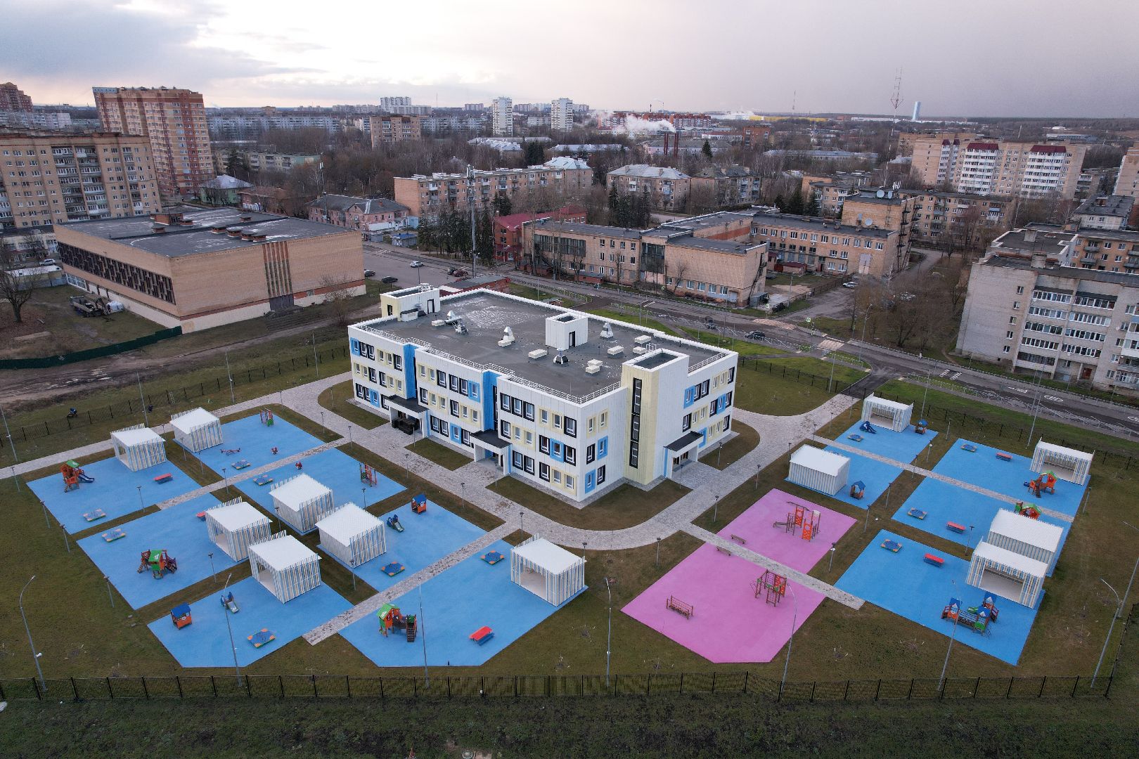 видео с коптера, сад, серпухов,