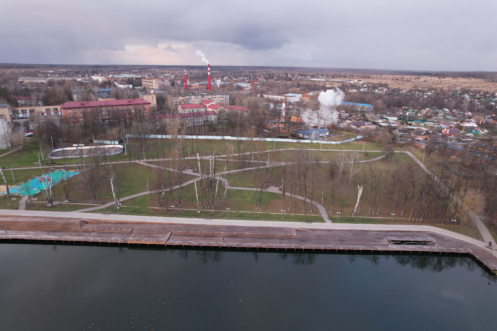 видео с коптера, сад, серпухов,