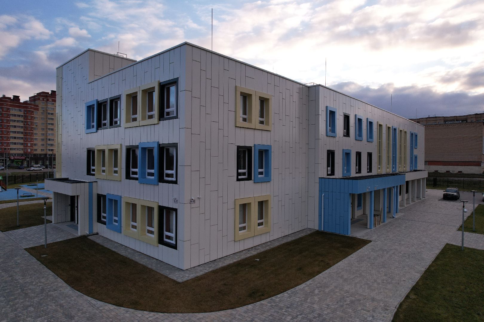 видео с коптера, сад, серпухов,