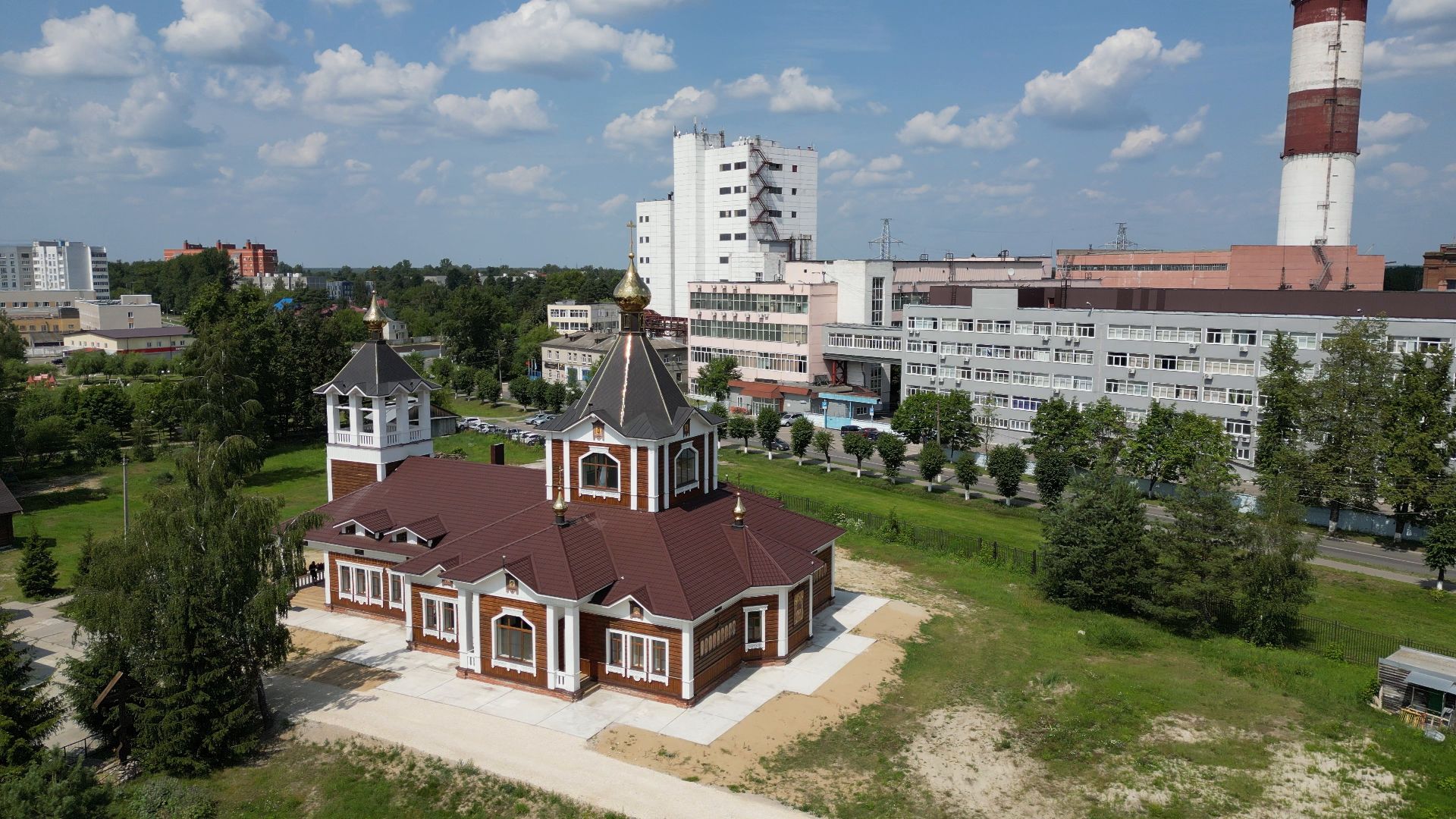 видео с коптера, электрогорск, города, промышленность,