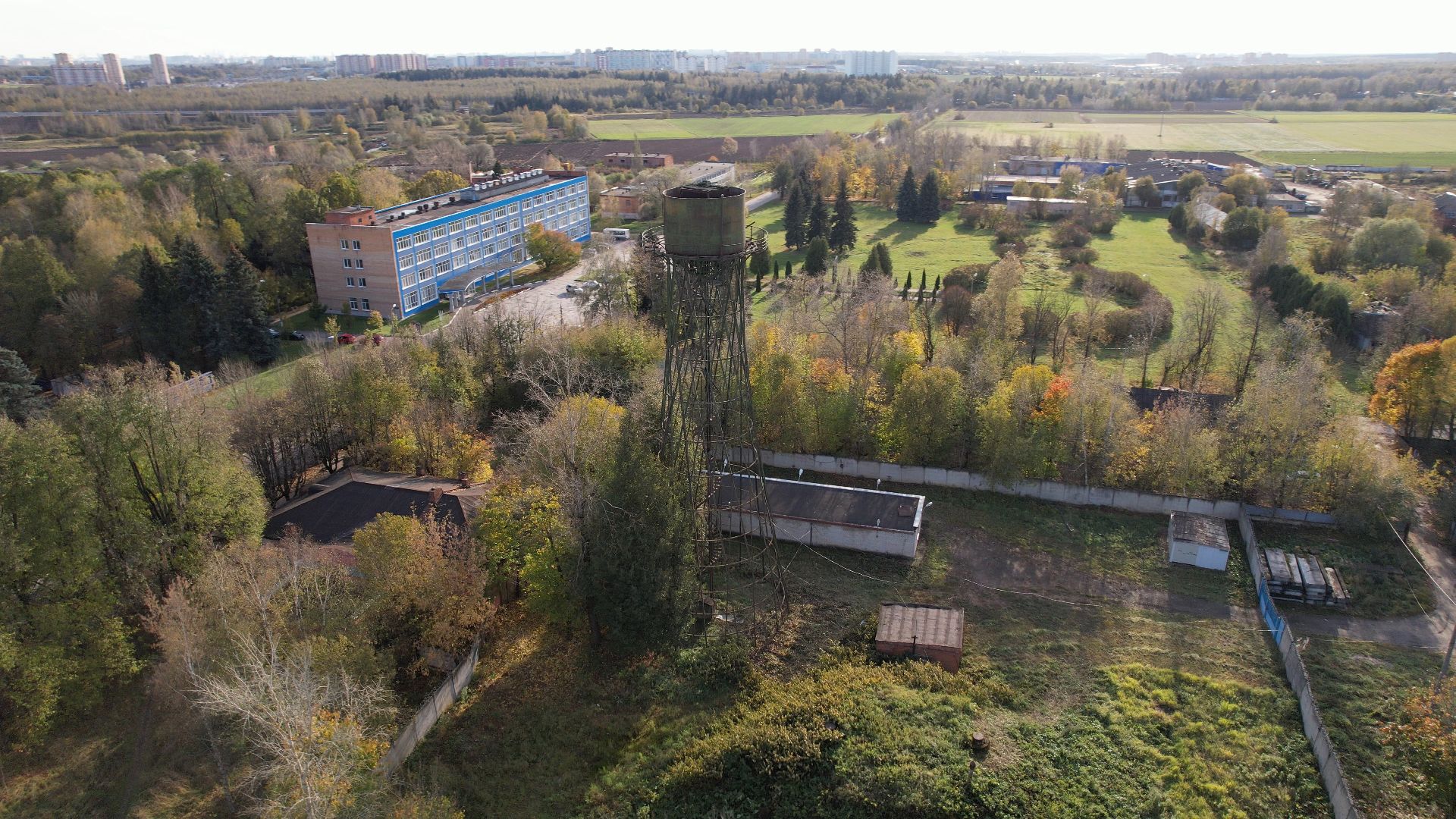 видео с коптера, лобня, история, города,