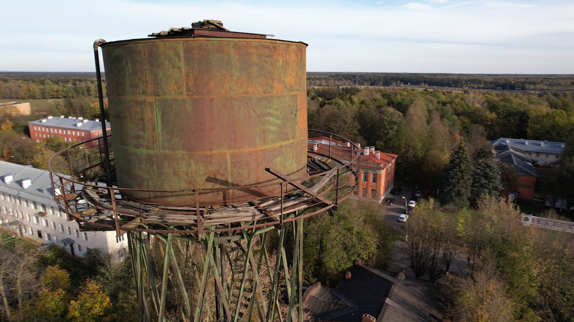 видео с коптера, лобня, история, города,