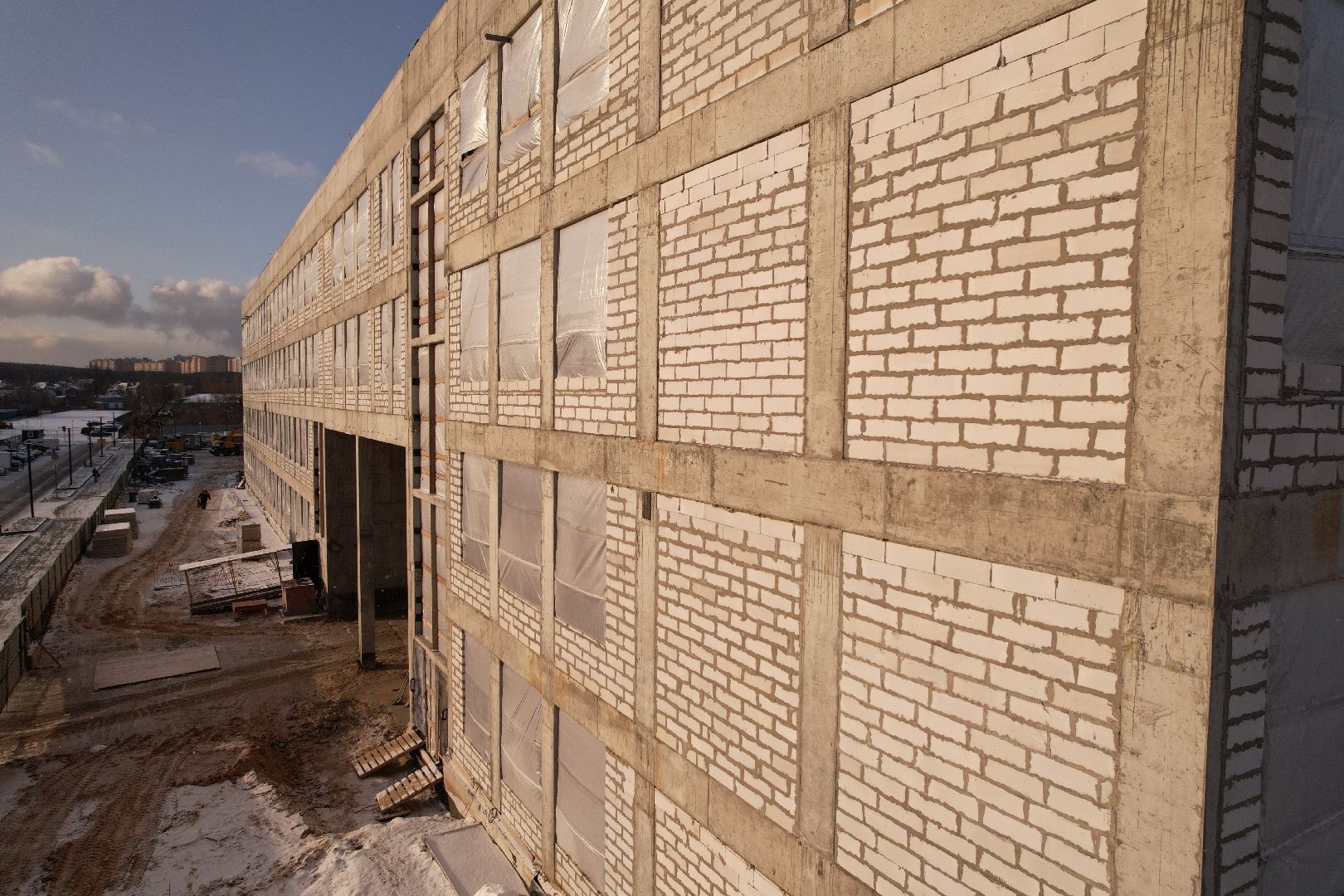 видео с коптера, котельники, школа,