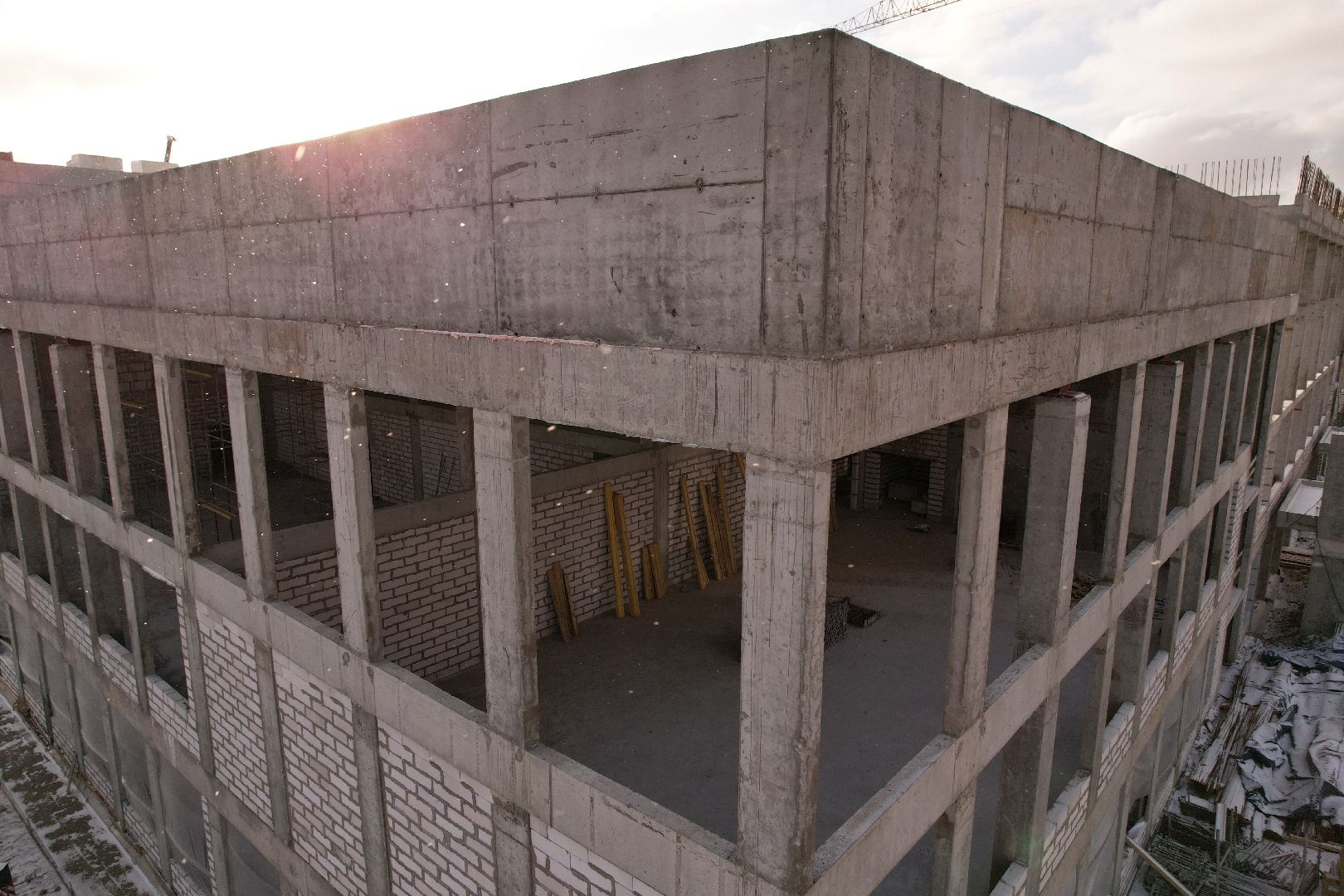 видео с коптера, котельники, школа,