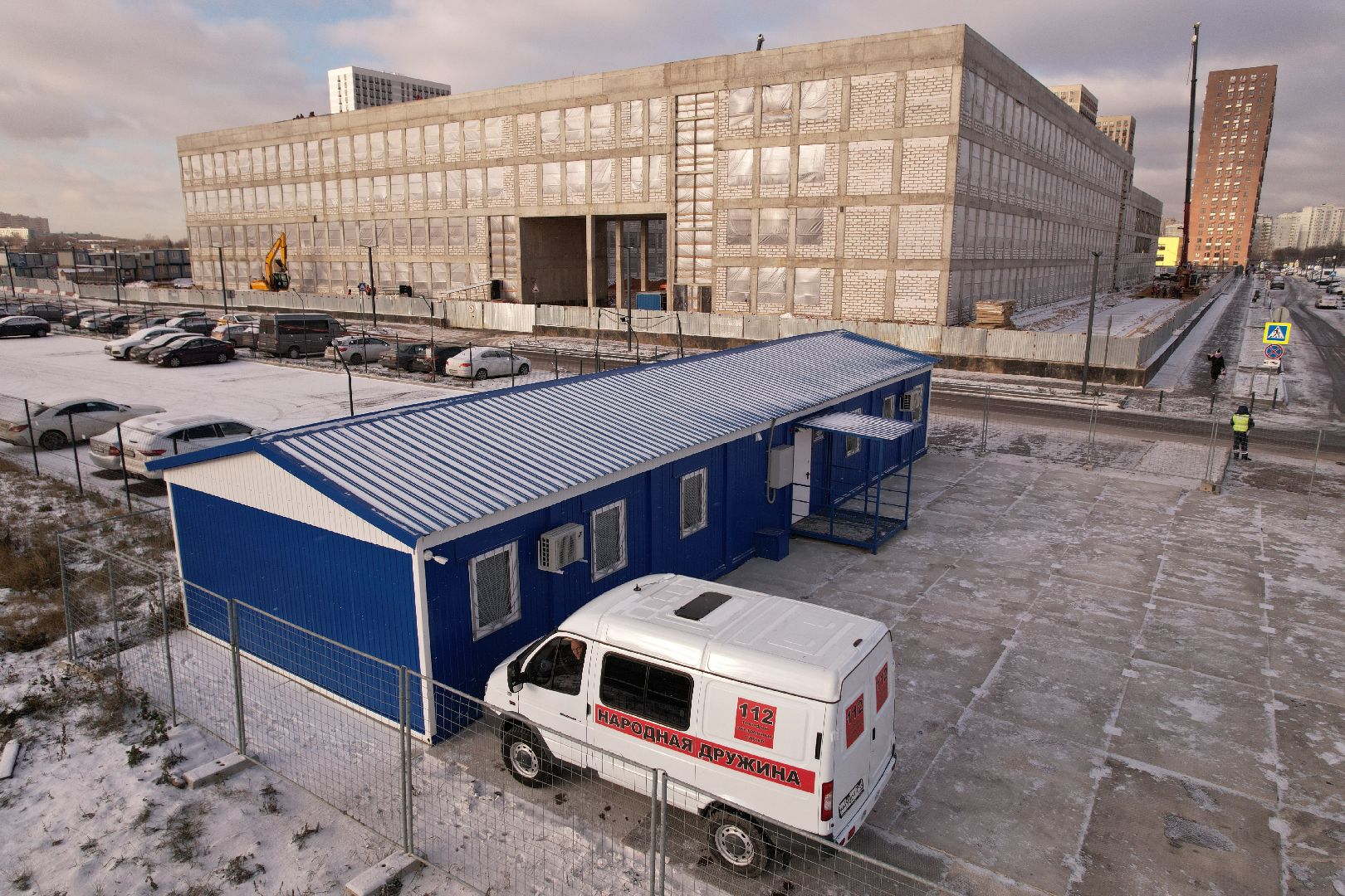 видео с коптера, котельники, школа,