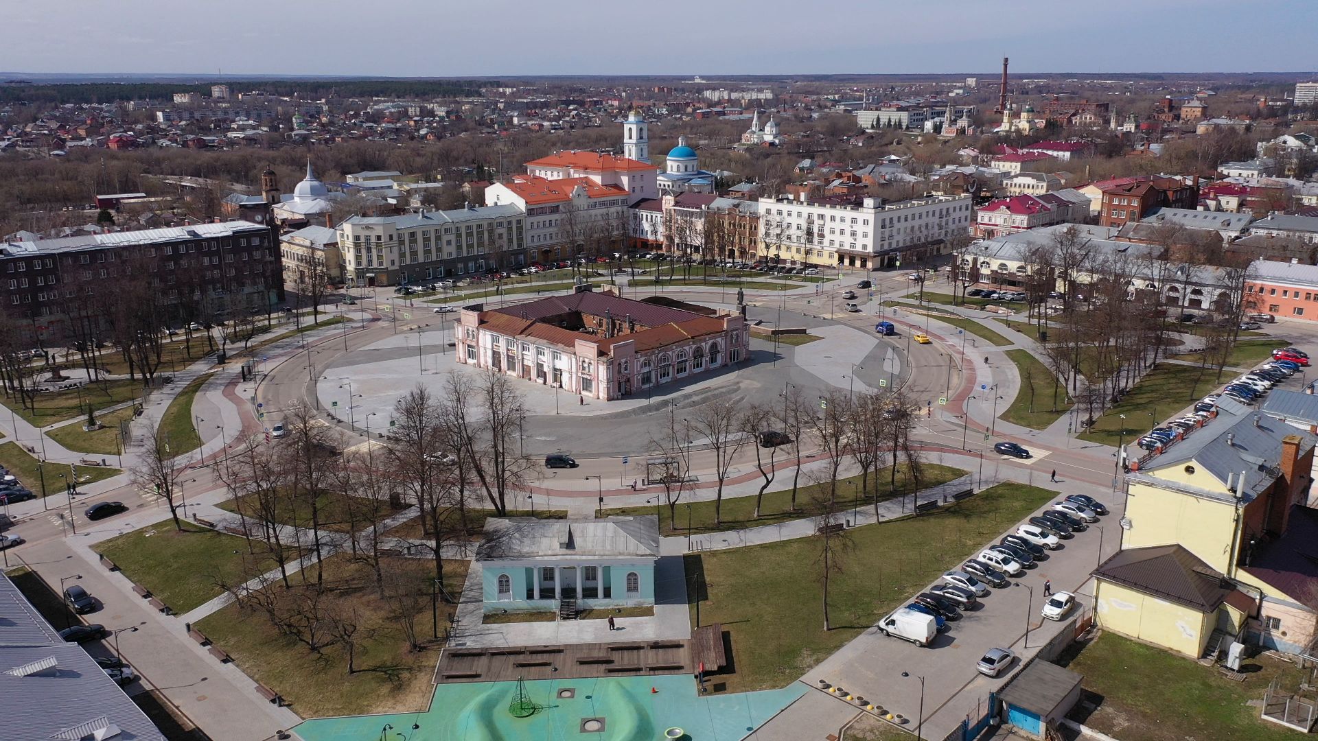 видео с коптера, серпухов, архитектура, города,
