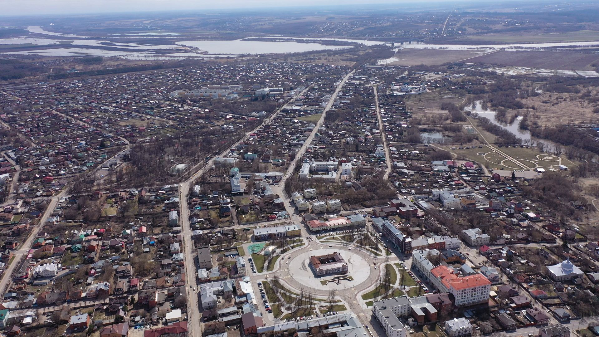 видео с коптера, серпухов, архитектура, города,