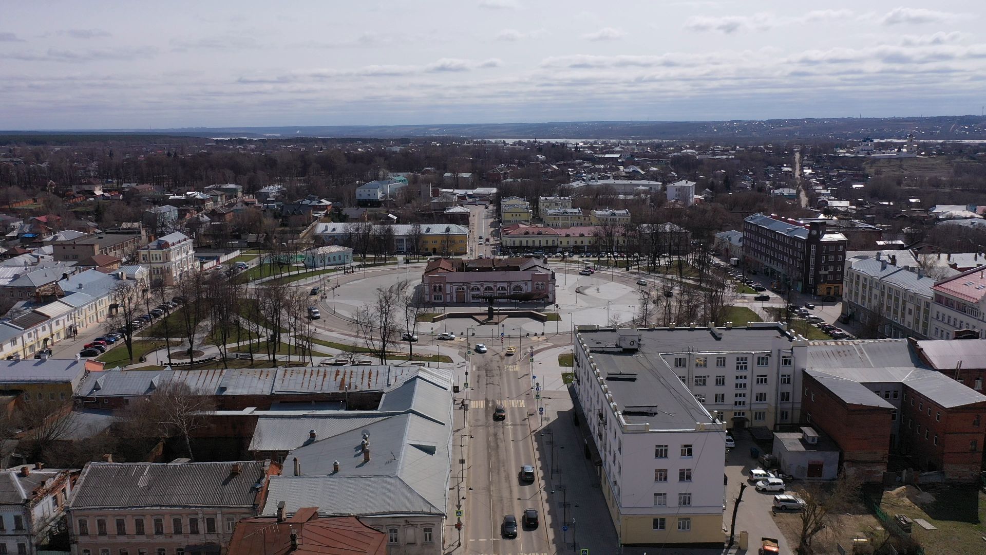 видео с коптера, серпухов, архитектура, города,