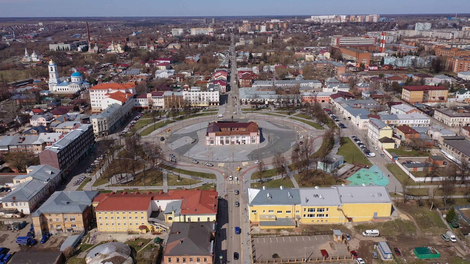 видео с коптера, серпухов, архитектура, города,