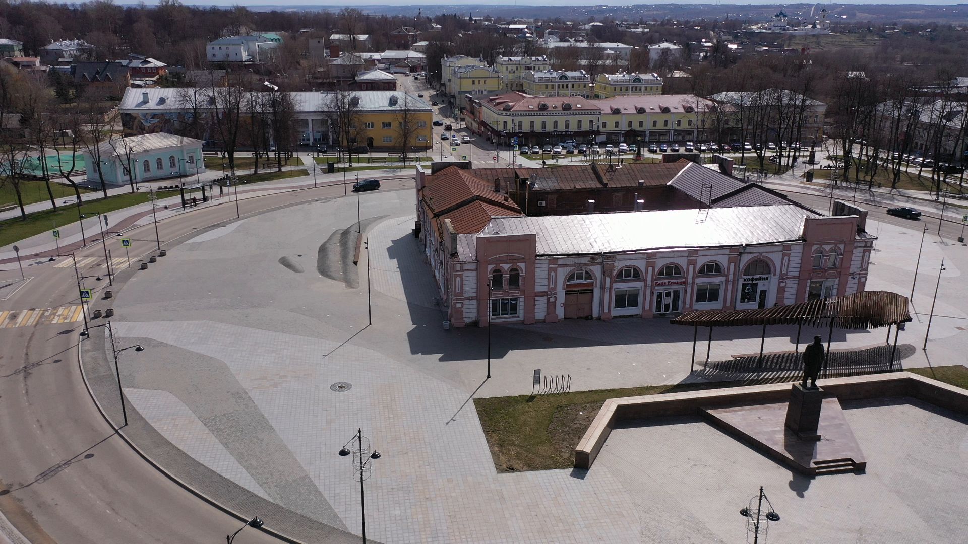 видео с коптера, серпухов, архитектура, города,