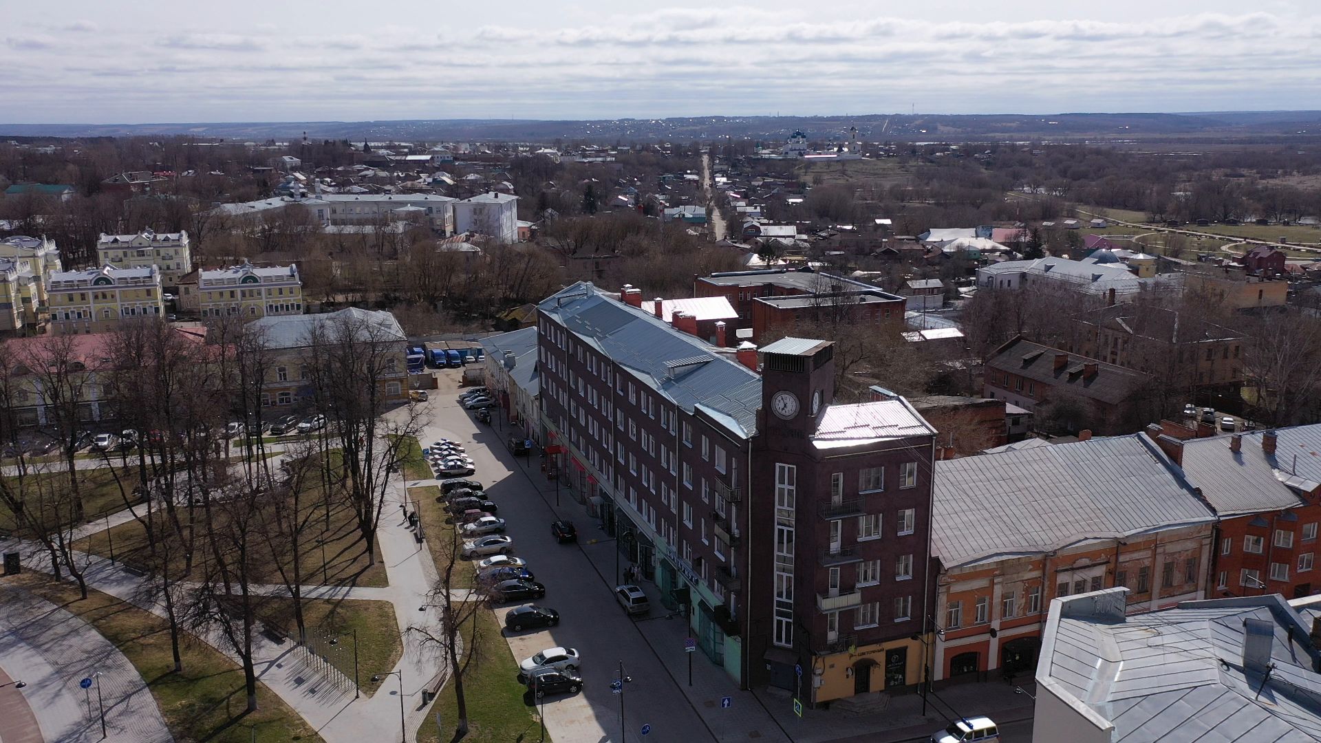 видео с коптера, серпухов, архитектура, города,