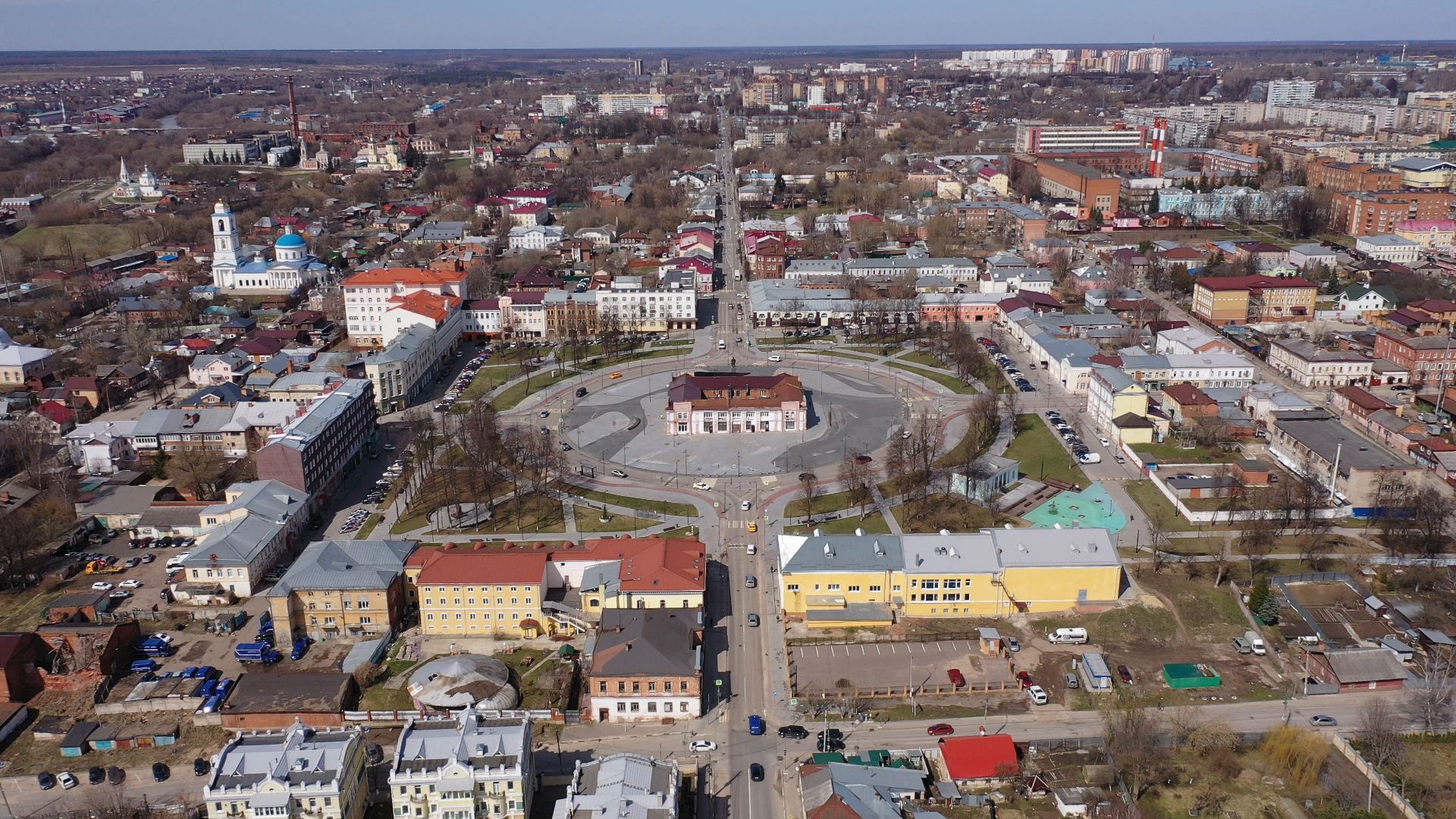 видео с коптера, серпухов, архитектура, города,
