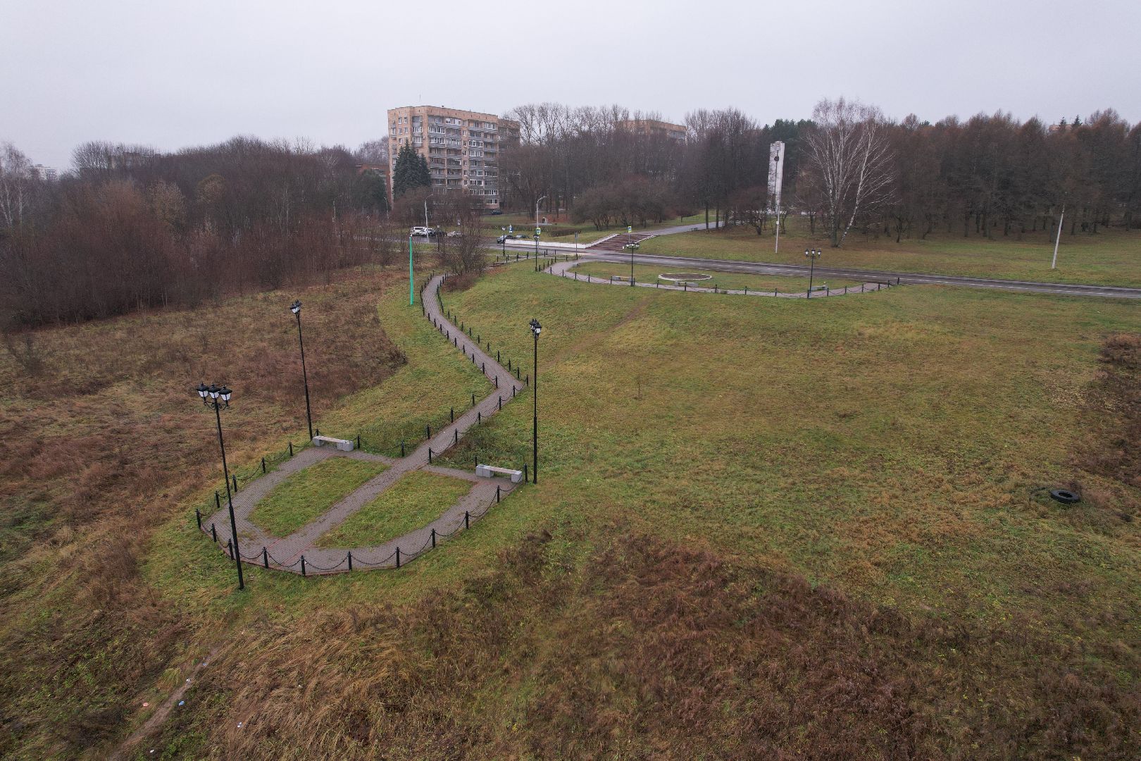 пущино, видео с коптера, благоустройство,