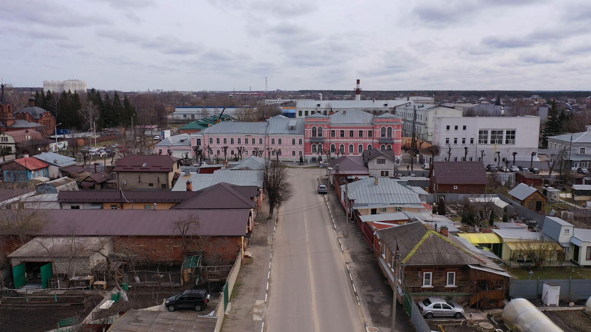 видео с коптера, серпухов, музей, культура,