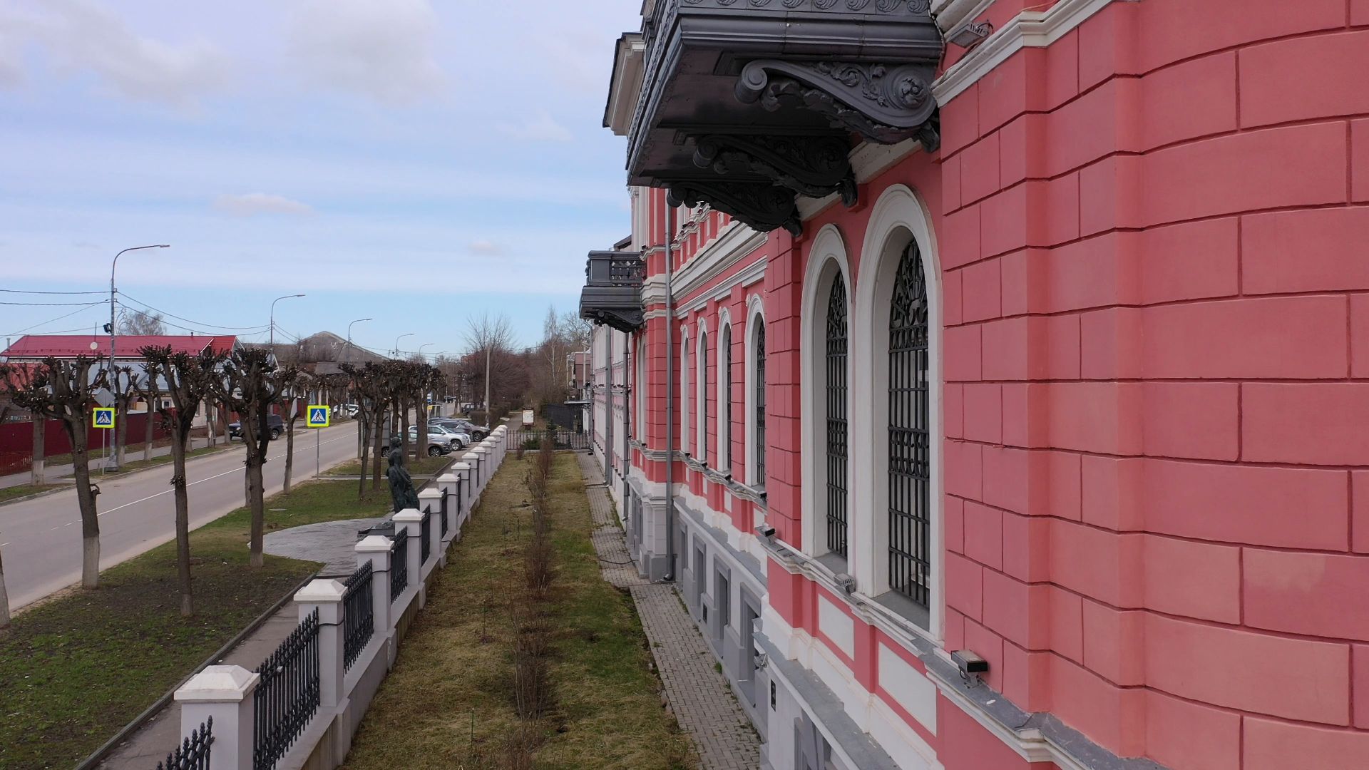видео с коптера, серпухов, музей, культура,